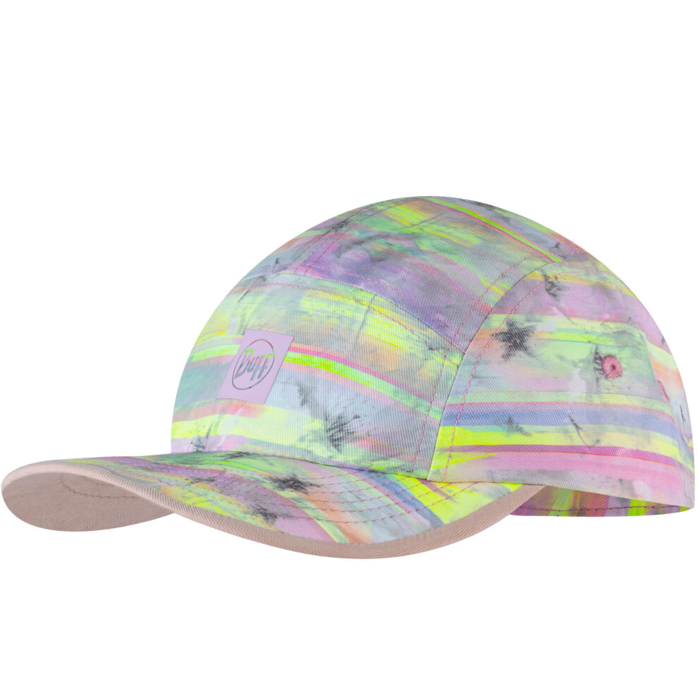 Buff Kids 5 Panel Go Upf 50 Adjustable Lightweight Running Cap Hat - Graze Multi Brown