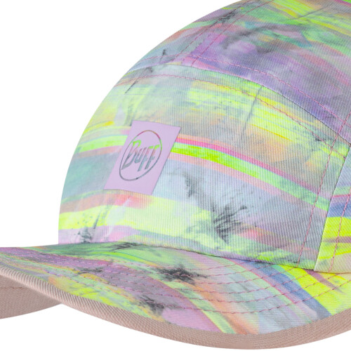Buff Buff Kids 5 Panel Go UPF 50 Adjustable Lightweight Running Cap Hat - Graze Multi 2