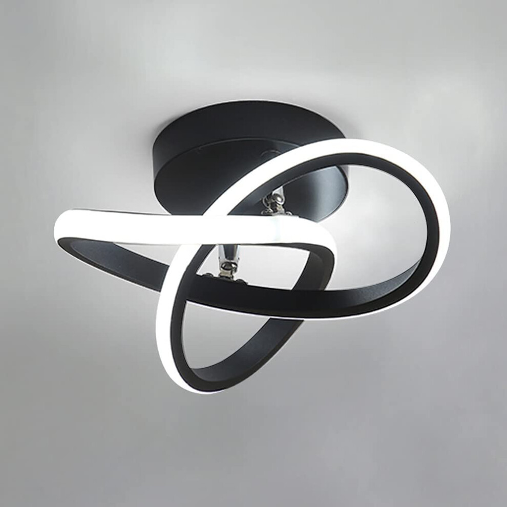 Modern LED Ceiling Lights Modern Spiral Design LED Ceiling Lamp for Aisle,Bedroom Hotel,Kitchen,Stair Hallway Lights Ceiling, Cold White