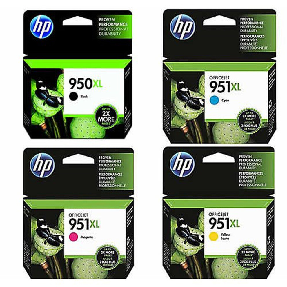 Genuine Original Hp 950XL 951Xl 4 Colours Value Pack Ink Cartridge Officejet 3602514452589