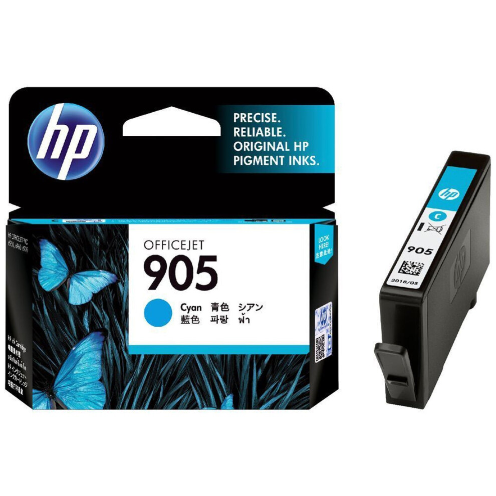 GENUINE Original HP 905 Cyan Ink Cartridge J7K33A J7K34A 6950 6960 6970 T6L89AA