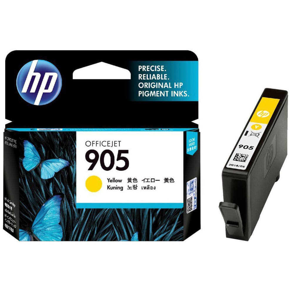 GENUINE HP 905 Yellow Ink Cartridge Toner J7K33A J7K34A 6950 6960 6970 T6L97AA