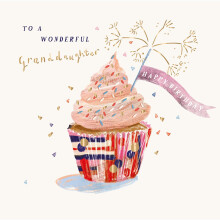 Granddaughter Cupcake Birthday Greeting Card The Curious Inksmith Greetings Cards