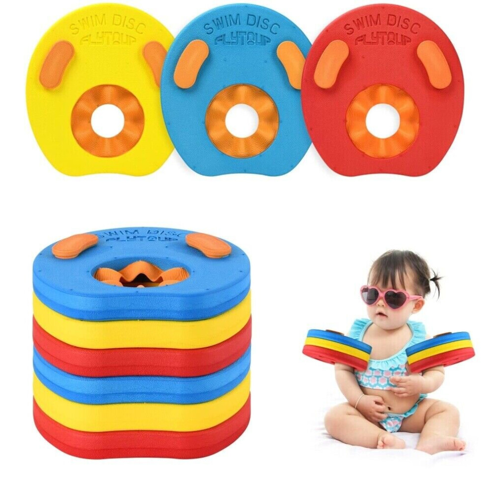 Srj Star ( 6Pcs) Adjustable Eva Foam Inflatable Pool Float Board Baby Swimming Armband Circles