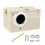 Wooden Bird Breeding Box Cage For Parrot Budgie Nesting House 3