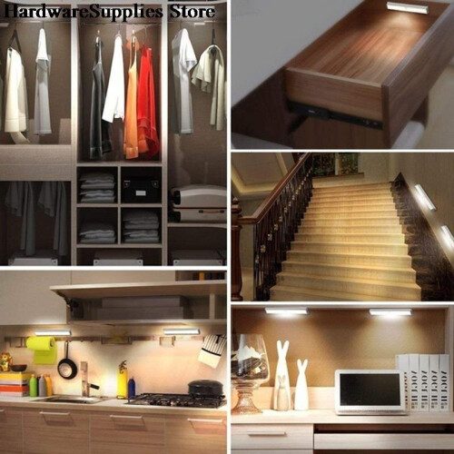 10LED USB Rechargeable Light Wireless LED Motion Sensor Closet Home Lamp,1PCS 1