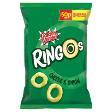 Golden Wonder Ringos Cheese & Onion 25g (Pack of 48)
