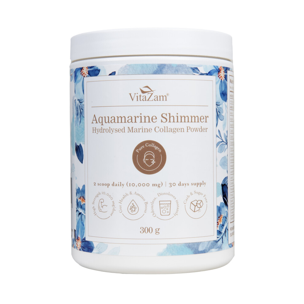 Vitazam Aquamarine Shimmer Hydrolysed Marine Collagen Powder