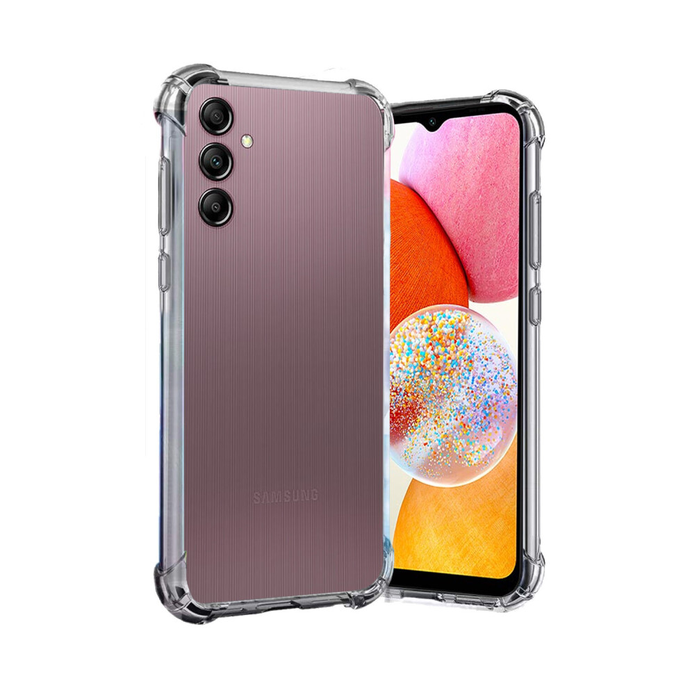 (Clear) For Samsung Galaxy A14 4G / 5G Silicone Gel Phone Cover Case Clear 5060972623077