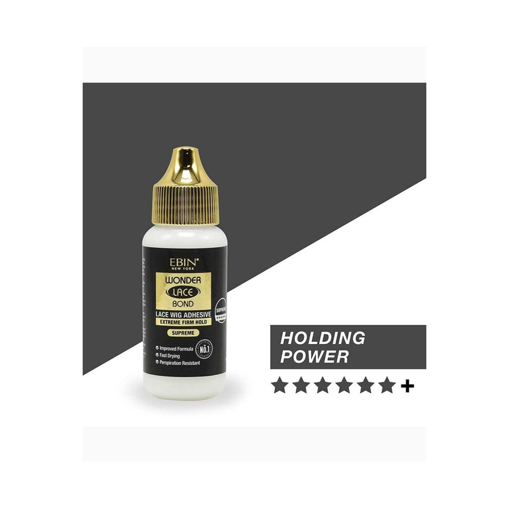 Ebin New York Wonder Lace Bond Lace Wig Adhesive Extreme Firm Hold (Supreme) 34Ml
