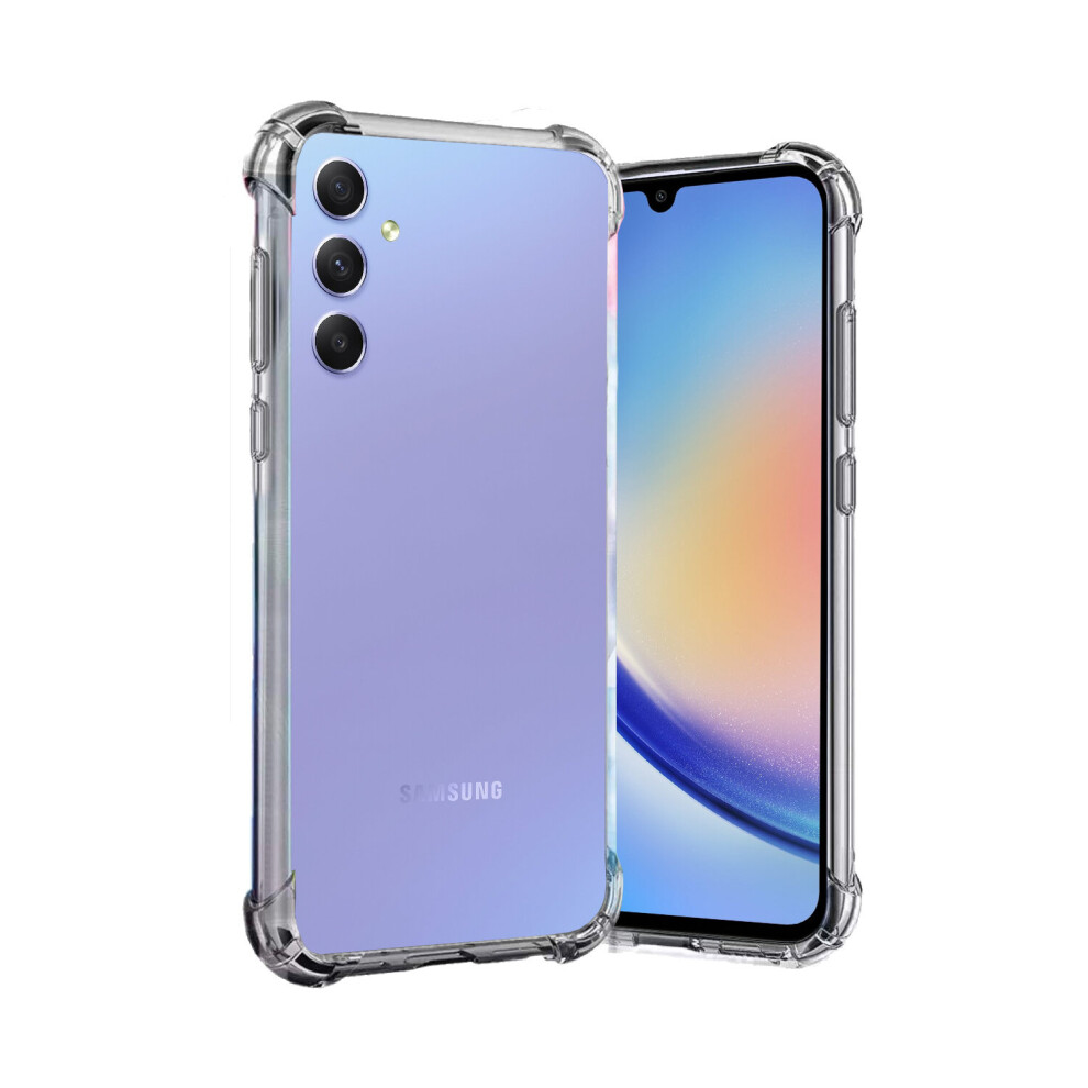 (Clear) For Samsung Galaxy A34 5G Silicone Gel Phone Cover Case Clear 5060972623091