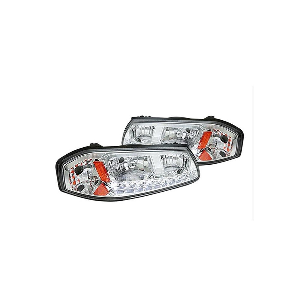 2000 - 2005 Chevy Impala Led Headlights - Chrome 753678929189