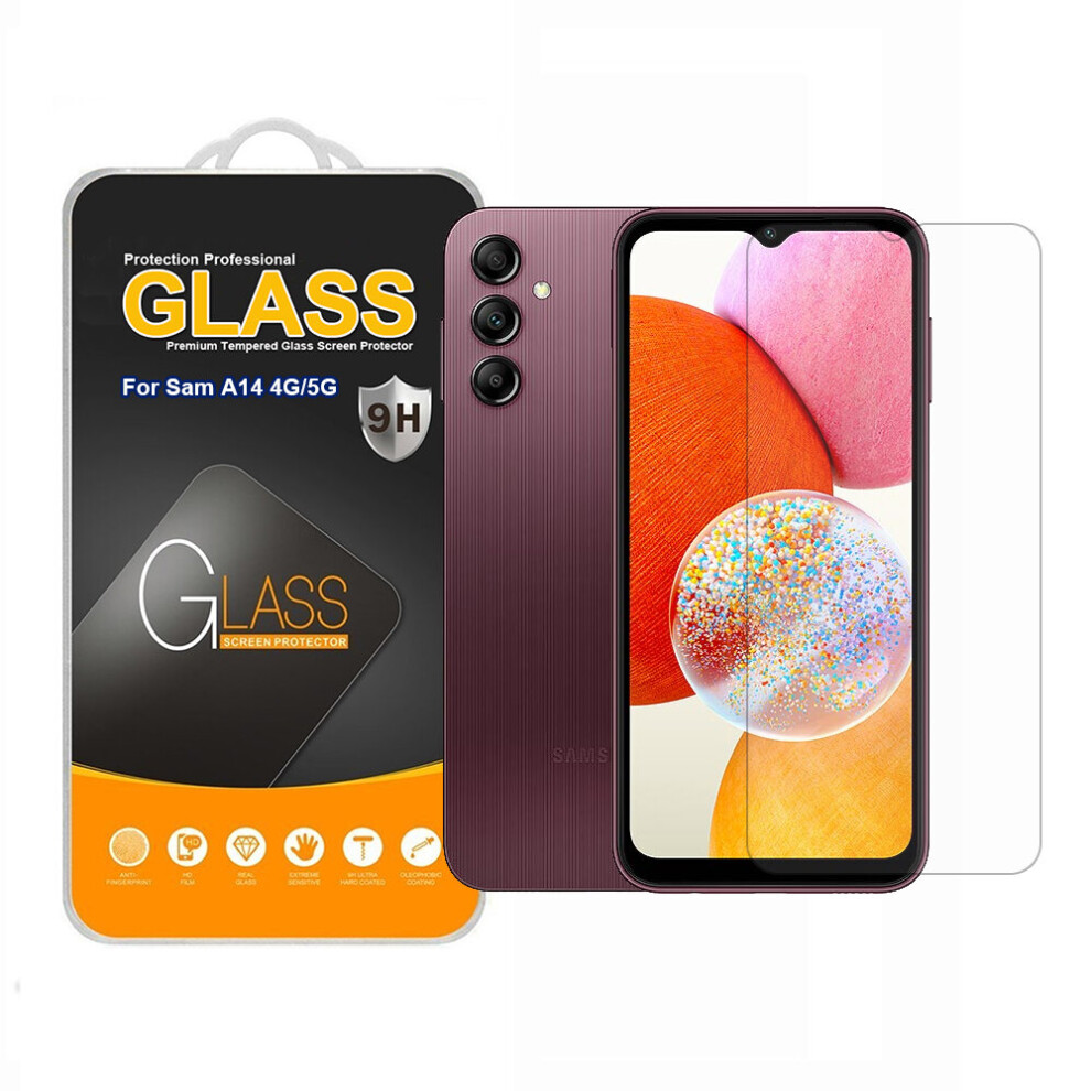 For Samsung Galaxy A14 4G/5G Tempered Glass Screen Protector