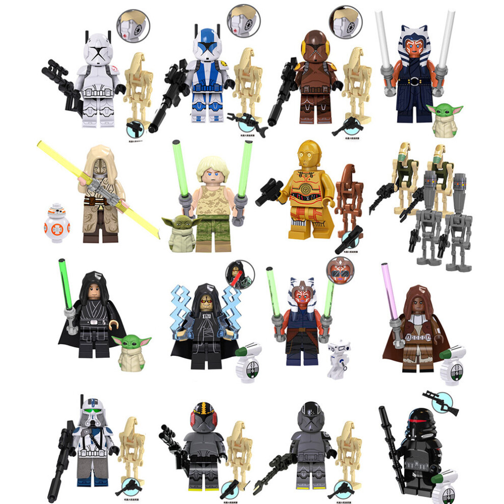 (Style C     34pcs) 34pcs/set Star Wars Minifigure Model Building Block Figure Toy Kids Toy Gift