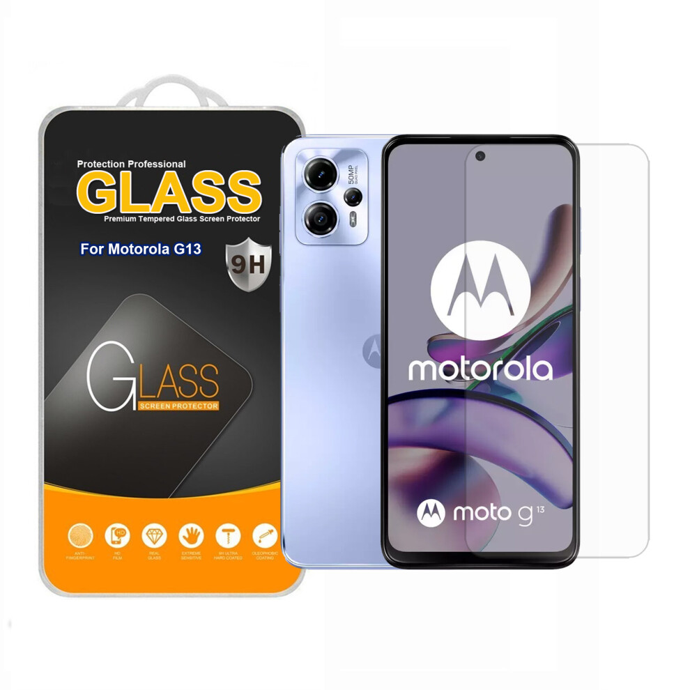 (Motorola G13 Tempered Glass) For Motorola G13 Motorola G23 Motorola G53 Tempered Glass Screen Protector 5060972623343