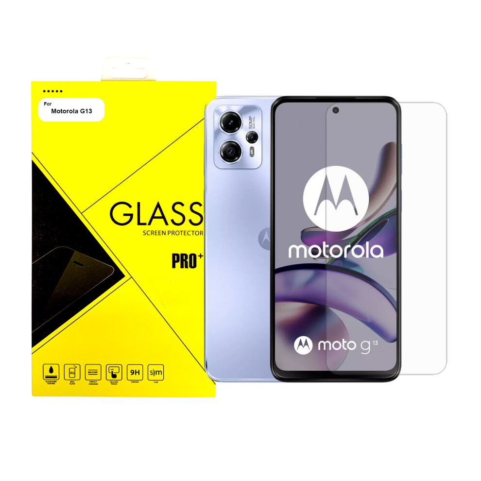 (Motorola G13 Tempered Glass) For Motorola G13 G23 G53 Screen Protector Phone Tempered Glass 5060972623411