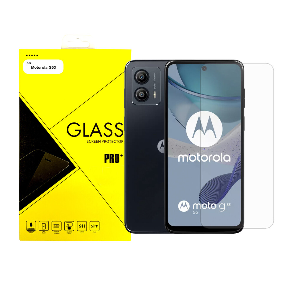 (Motorola G53 Tempered Glass) For Motorola G13 G23 G53 Screen Protector Phone Tempered Glass 5060972623435
