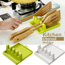 (White) Kitchen Pot Pan Lid Cove丨Kitchen Utensil Rest Ladle Spoon Holder
