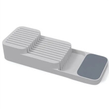 (Grey) Practical Drawer Knife Separation Organizer