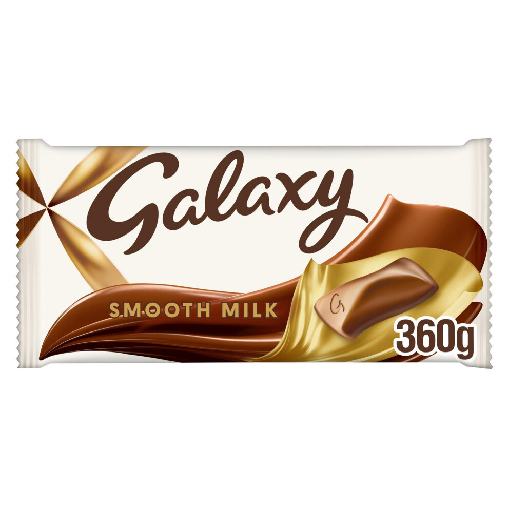 (Pack Of 12) Galaxy Smooth Milk Large Sharing Block Bar 360g