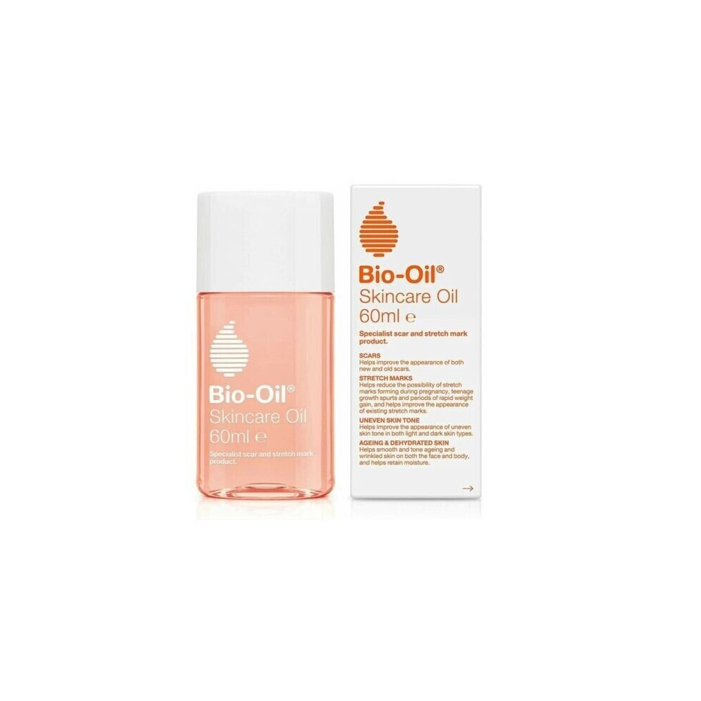 Bio-Oil Skincare Oil For Scars Stretch Marks Uneven Skin Tone Ageing - 60ml