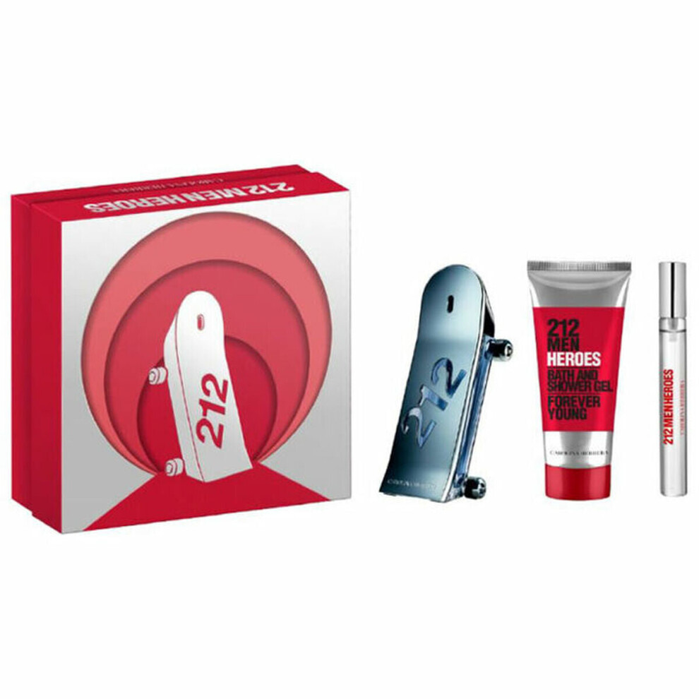 Carolina Herrera 212 Men Heroes Eau De Toilette 90ml Gift Set for Men - Aromatic Fruity Scent - Image 3