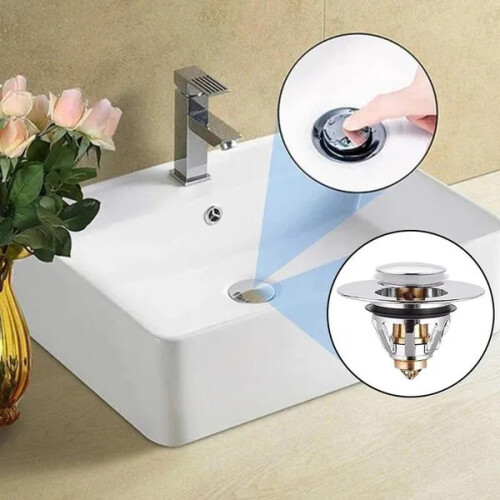 Universal Bathroom Sink Drain Stopper Basin Core Filter 2