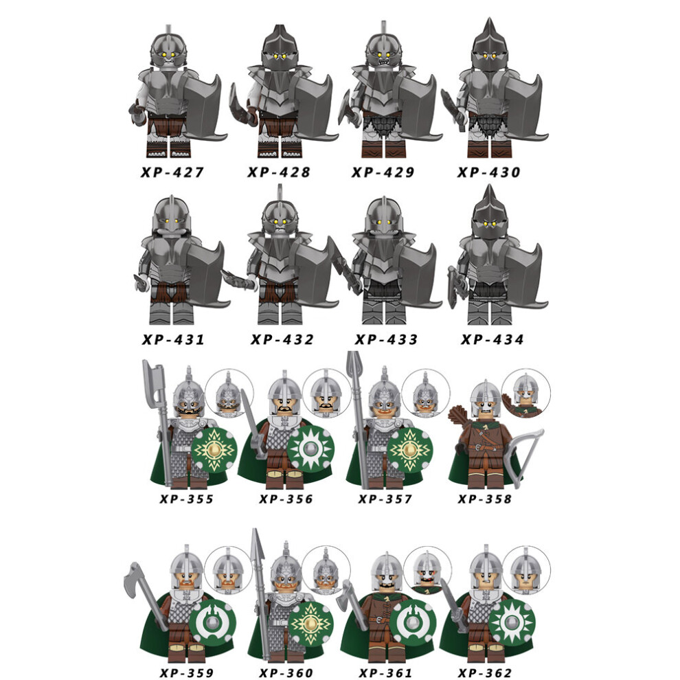 (Style C    16pcs) Lord of the Rings Building Block Minifigures Toys Best Action Figures Gift Fit Lego