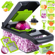 Vegetable Chopper, Pro Onion Chopper, Kitchen Food Chopper, Kitchen Vegetable Slicer Dicer Cutter,Carrot and Garlic Chopper