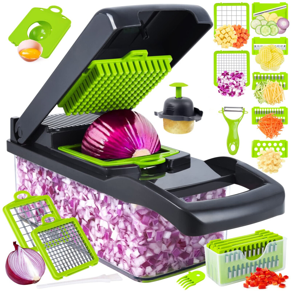Vegetable Chopper, Pro Onion Chopper, Kitchen Food Chopper, Kitchen Vegetable Slicer Dicer Cutter,Carrot and Garlic Chopper