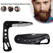Stainless Steel Mustache Styling Durable Hair Grooming Folding Men Beard
