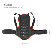 ( M(for Height 155-175cm)) Motorcycle Motorbike Back Spine Protector Armour Race Motocross Skiing