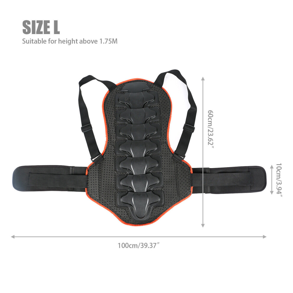 ( L(For Height Over 175Cm)) Motorcycle Motorbike Back Spine Protector Armour Race Motocross Skiing Not,Specified 914207812680