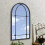 Living And Home Arched Wall Hanging Metal Windowpane Mirror Home Decoration 4
