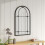 Living And Home Arched Wall Hanging Metal Windowpane Mirror Home Decoration 5
