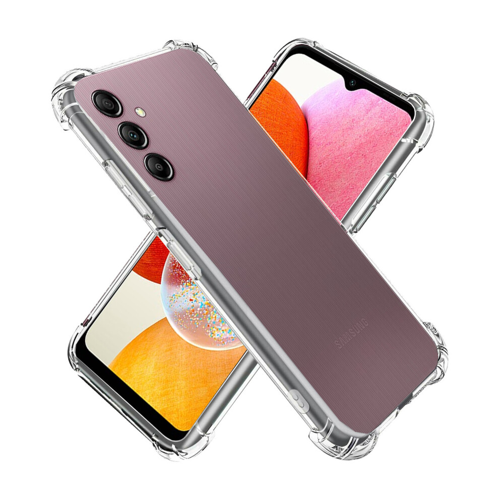 (Clear) Case For Samsung Galaxy A14 4G 5G Silicone Gel Tpu Phone Cover Clear 5060972623657