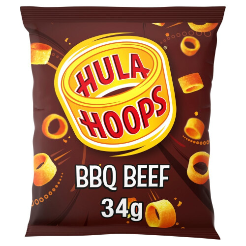 KP Hula Hoops BBQ Beef  34g (Pack of 32) 1