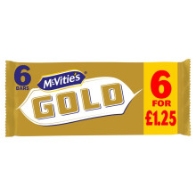 McVitie's Gold Caramel Flavour Biscuit Bars 106.23g (Pack of 8)