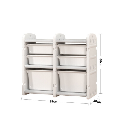 Living And Home Plastic Kids Toys Storage Cabinet Books Organizer 2