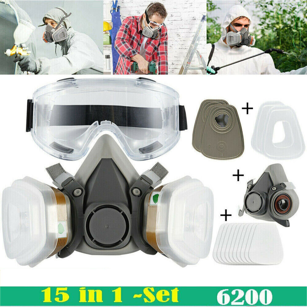 6200 Respirator Mask Safety Dust Face Cover Paint Face Cover Gas Mask 9053273653375