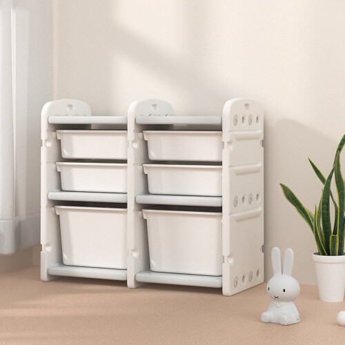 Living And Home Plastic Kids Toys Storage Cabinet Books Organizer 1