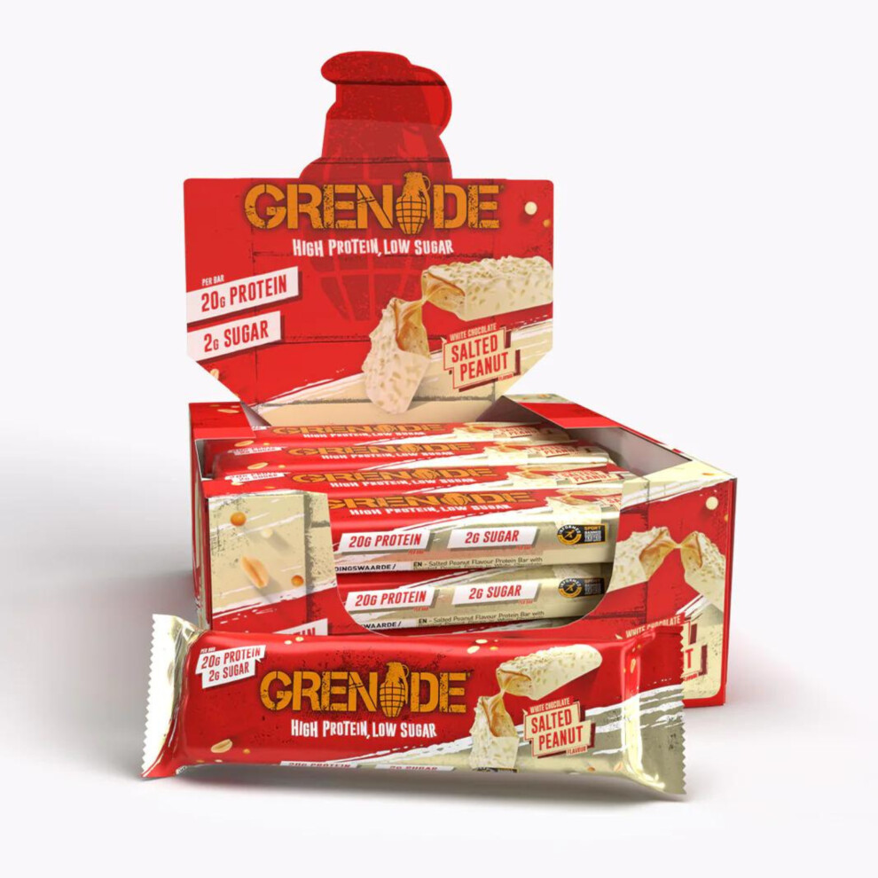 Grenade White Chocolate Salted Peanut Carb Killa Protein Bars | 12 X 60G