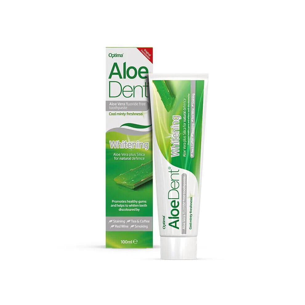 Aloedent- Whitening Aloe Vera Fluoride Free Toothpaste - 100ml - Pack of 3