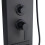 Living And Home Modern Wall Mount Shower Panel Tower System with LED Lights 7