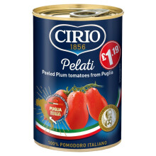 Cirio Peeled Tomatoes 400g (Pack of 4)