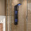 Living And Home Modern Wall Mount Shower Panel Tower System with LED Lights 2