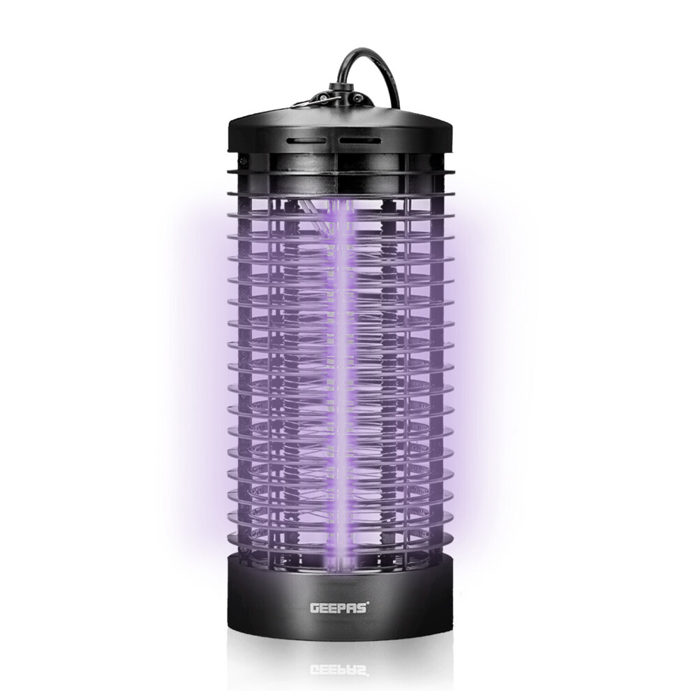 GEEPAS Electric Insect Killer Fly Zapper with UV Light Insect Killer for Mosquitoes, Moths, Wasps & Flies Indoor Use |Bug Catcher, 6W