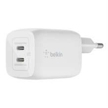 Laturi - Belkin - 65W - 2 USB-C-porttia - Power Delivery - Valkoinen