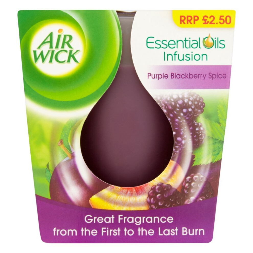 Air Wick Essential Oils Purple Blackberry Spice 105g ( Pack of 6 )