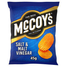Mccoys Salt & Malt Vinegar 45g (Pack of 30)